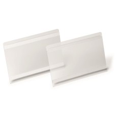 Logisztikai zseb, A5, fekvő, DURABLE "HARD COVER", öntapadó csíkkal, átlátszó
