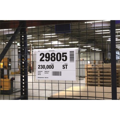 Logisztikai zseb, A4, fekvő, DURABLE, dróttal, áttetsző