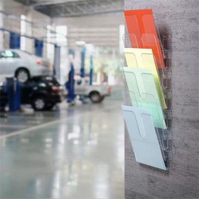 Prospektustartó, fali, álló, A4, DURABLE "FLEXIPLUS 6", áttetsző Prospektustartó, fali, álló, A4, DURABLE "FLEXIPLUS 6", áttetsző