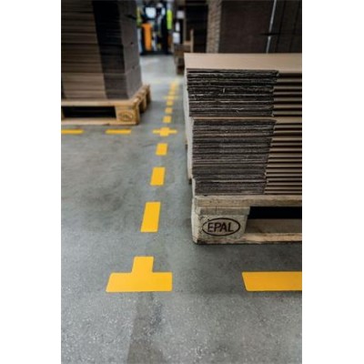 Padlójelölő matrica, 50x150 mm, DURABLE "Csík", sárga Padlójelölő matrica, 50x150 mm, DURABLE "Csík", sárga