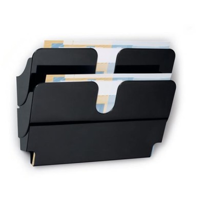 Prospektustartó, fali, fekvő, A4, DURABLE "FLEXIPLUS 2", fekete Prospektustartó, fali, fekvő, A4, DURABLE "FLEXIPLUS 2", fekete