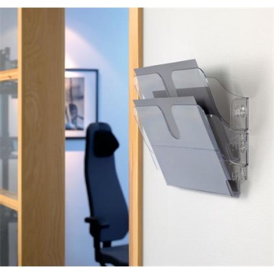 Prospektustartó, fali, fekvő, A4, DURABLE "FLEXIPLUS 2", átlátszó Prospektustartó, fali, fekvő, A4, DURABLE "FLEXIPLUS 2", átlátszó
