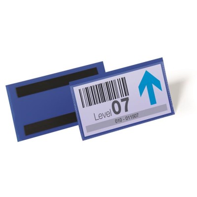 Logisztikai zseb, 150 x 67 mm, fekvő, DURABLE, mágnessel, sötétkék