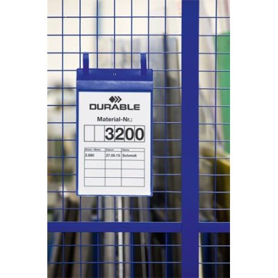 Logisztikai zseb, A4, álló, DURABLE, szalaggal, kék