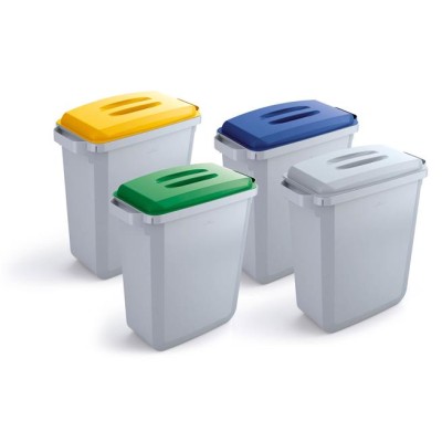 Tető, 60 l-es szemeteshez, műanyag, DURABLE "Durabin®", fehér