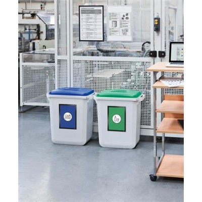 Tető, 60 l-es szemeteshez, műanyag, DURABLE "Durabin®", zöld