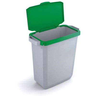 Nyitható tető, 60 l-es szemeteshez, műanyag, DURABLE "Durabin®", zöld