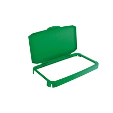 Nyitható tető, 60 l-es szemeteshez, műanyag, DURABLE "Durabin®", zöld