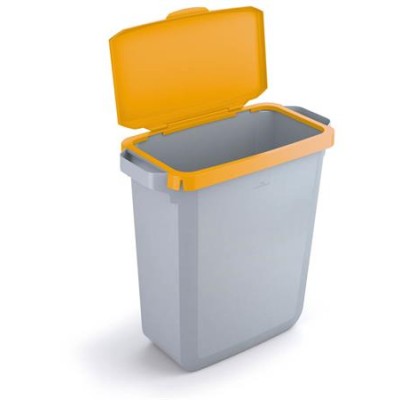 Nyitható tető, 60 l-es szemeteshez, műanyag, DURABLE "Durabin®", sárga