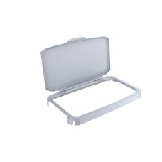 Nyitható tető, 60 l-es szemeteshez, műanyag, DURABLE "Durabin®", szürke
