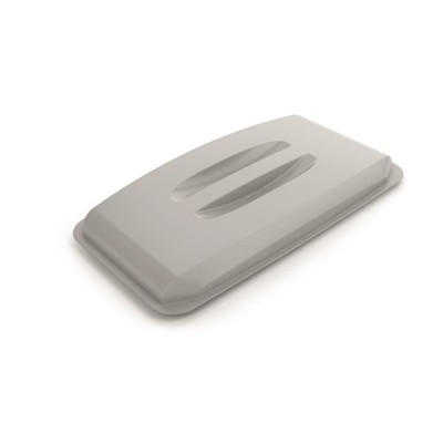 Tető, 60 l-es szemeteshez, műanyag, DURABLE "DURABIN ECO", szürke
