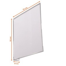Információs tábla, 149x149 mm, öntapadó, DURABLE, áttetsző