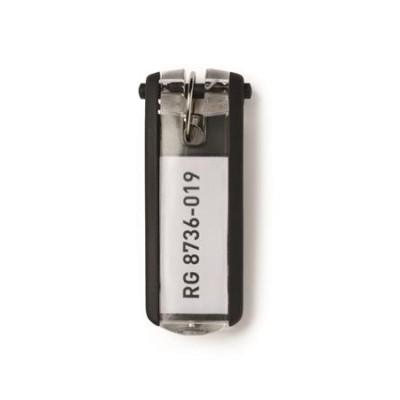 Kulcscímke, műanyag, DURABLE "KEY CLIP", vegyes színek