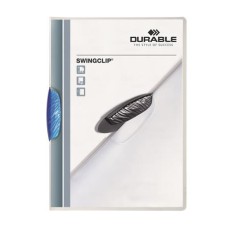 Gyorsfűző, klipes, A4, DURABLE "Swingclip® 30", kék
