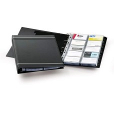 Névjegykártyatartó, 400 db-os, A-Z regiszterrel, fekvő, DURABLE "VISIFIX®", szürke