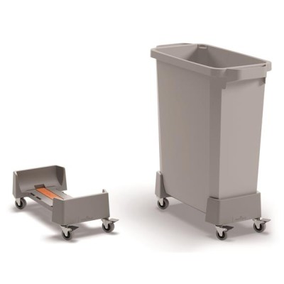 Szállítókocsi, 60 liter, rPP, DURABLE, grafit