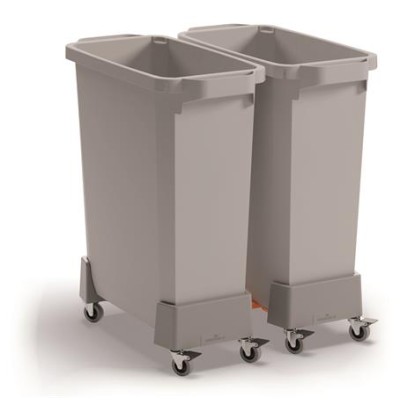 Szállítókocsi, 60 liter, rPP, DURABLE, grafit