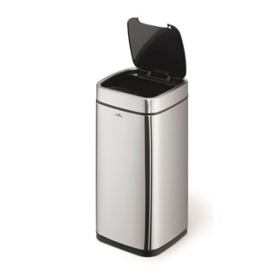 Szemetes, 21 l, szenzoros tetővel, DURABLE "NO TOUCH", ezüst