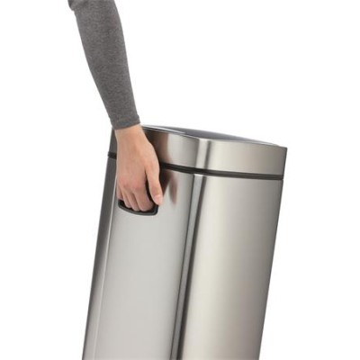 Szemetes, 21 l, szenzoros tetővel, DURABLE "NO TOUCH", ezüst
