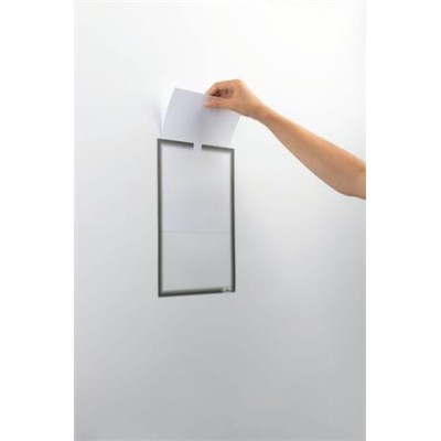 Dokumentumtartó, A4, öntapadó, DURABLE, szürke Dokumentumtartó, A4, öntapadó, DURABLE, szürke