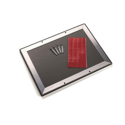 Posztertábla, fali, A4, alumínium keret, DURABLE, fekete