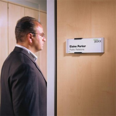 Információs tábla, 149x52,5 mm, DURABLE "INFO SIGN", ezüst Információs tábla, 149x52,5 mm, DURABLE "INFO SIGN", ezüst