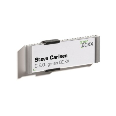 Információs tábla, 149x52,5 mm, DURABLE "INFO SIGN", ezüst