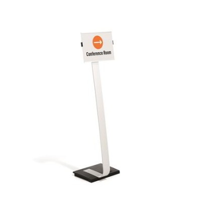 Padlóállvány, A4, DURABLE "INFO SIGN", ezüst
