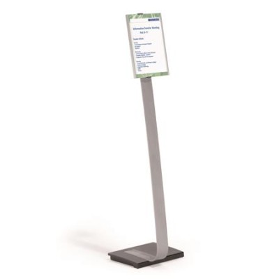 Padlóállvány, A4, DURABLE "INFO SIGN", ezüst