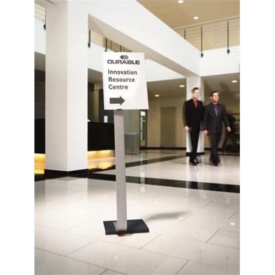 Padlóállvány, A3, DURABLE "INFO SIGN", ezüst