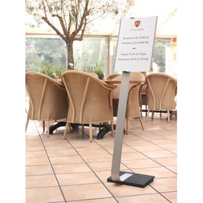 Padlóállvány, A3, DURABLE "INFO SIGN", ezüst