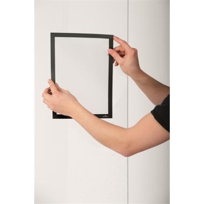 Infokeret, A4, elektrosztatikus, DURABLE "DURAFRAME® SUN", fekete