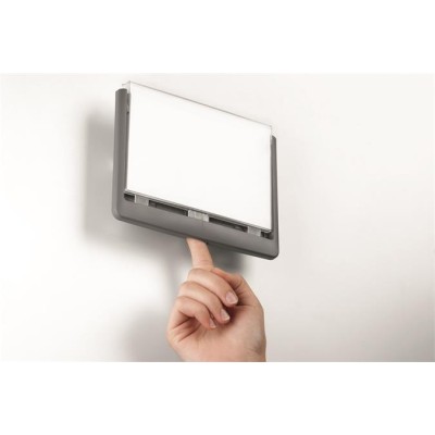 Információs tábla, 149x52,5 mm, DURABLE "CLICK SIGN", kék