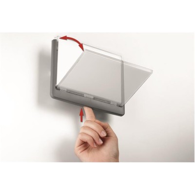 Információs tábla, 149x52,5 mm, DURABLE "CLICK SIGN", kék