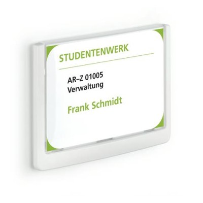 Információs tábla, 149x105,5 mm, DURABLE "CLICK SIGN", fehér