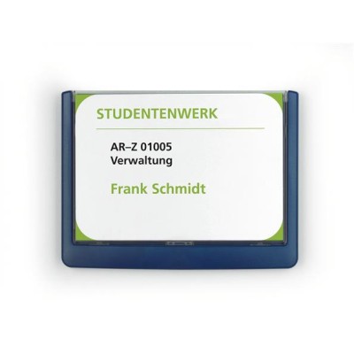 Információs tábla, 149x105,5 mm, DURABLE "CLICK SIGN", kék