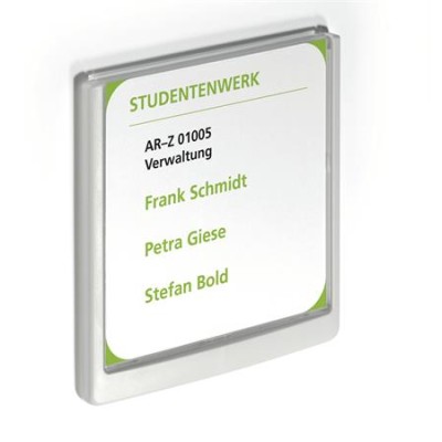 Információs tábla, 149x148,5 mm, DURABLE "CLICK SIGN", fehér