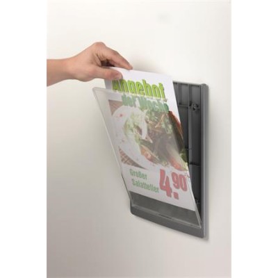 Információs tábla, 210x297 mm, DURABLE „CLICK SIGN”, kék