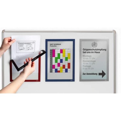 Infokeret, A4, mágneses, DURABLE "DURAFRAME® MAGNETIC", narancs