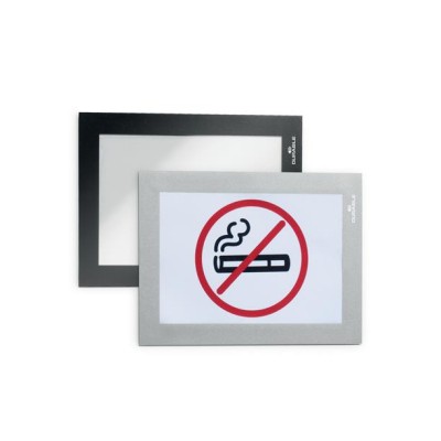 Infokeret, öntapadó, A6, DURABLE "DURAFRAME®", ezüst