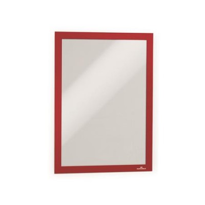 Infokeret, A4, öntapadó háttal, DURABLE "DURAFRAME®", piros