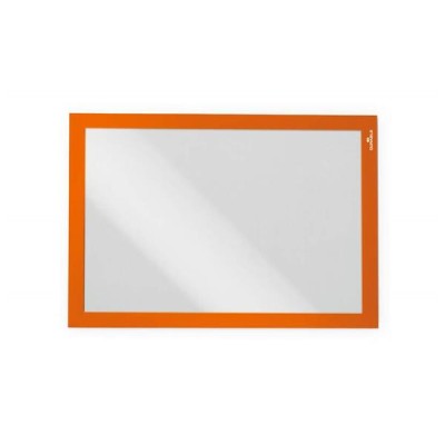 Infokeret, A4, öntapadó háttal, DURABLE "DURAFRAME®", narancs