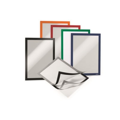 Infokeret, A4, öntapadó háttal, DURABLE "DURAFRAME®", narancssárga