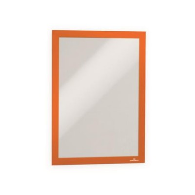 Infokeret, A4, öntapadó háttal, DURABLE "DURAFRAME®", narancssárga