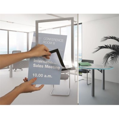 Infokeret, A4, öntapadó háttal, DURABLE "DURAFRAME®", ezüst Infokeret, A4, öntapadó háttal, DURABLE "DURAFRAME®", ezüst