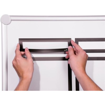 Bemutató fejléc, 297x40 mm, mágneses, DURABLE "DURAFRAME® MAGNETIC TOP", fekete Bemutató fejléc, 297x40 mm, mágneses, DURABLE "DURAFRAME® MAGNETIC TOP", fekete