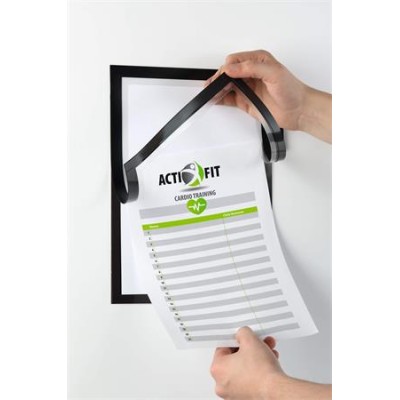 Infokeret, A4, öntapadó, jegyzetelhető, DURABLE DURAFRAME® "NOTE", fekete