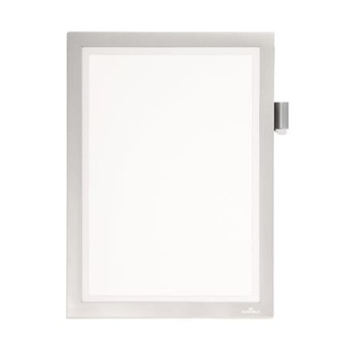 Infokeret, A4, öntapadó, jegyzetelhető, DURABLE DURAFRAME® "NOTE", ezüst