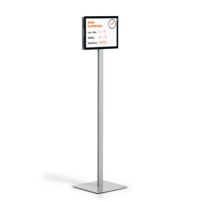 Padlóállvány, A4, DURABLE "INFO STAND BASIC", antracit-szürke
