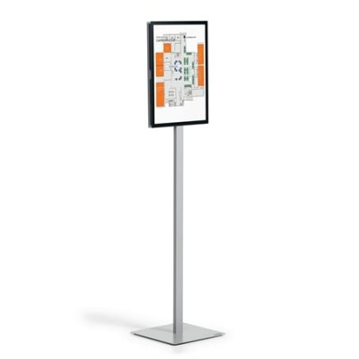 Padlóállvány, A3, DURABLE "INFO STAND BASIC" antracit-szürke